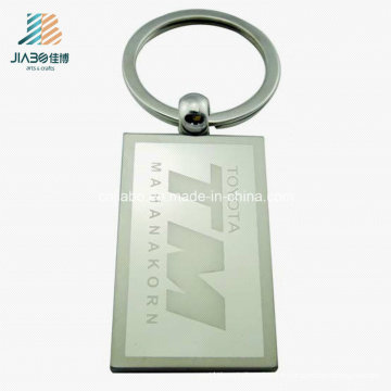 Le meilleur vendent le laser en gros d&#39;alliage de gravure Rectangle Metal Blank Keychain